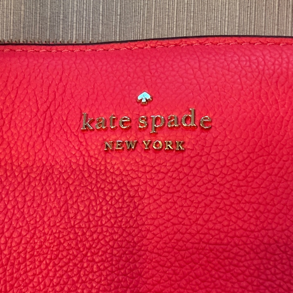 Kate Spade Pink Leather Tote Bag LIKE NEW - Picture 3 of 8